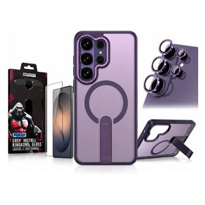  Fashion Case Protection Bundle for Samsung Galaxy S26 Ultra - Purple 