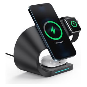  Infinity Tech 13419983710 - 4 In 1 Wireless Charger - 15W - Black 