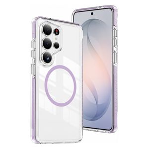 Fashion Case Crystal Acrylic MagSafe Case for Samsung Galaxy S26 Ultra - Purple 