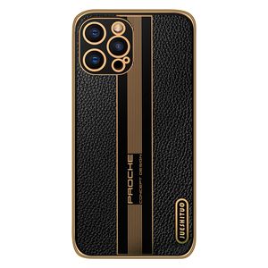  Fashion Case Mobile Cover For iPhone 12 Pro Max - Black 