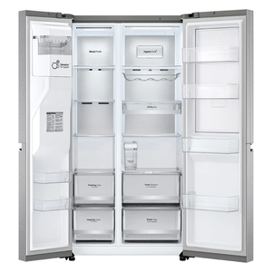  LG GCJ-287TNL - 24ft - Side By Side Refrigerator - Silver 