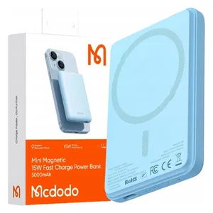 شاحن محمول لاسلكي ماكدودو - GoPower MagSafe -  5000 مللي أمبير - شحن سريع 15 واط - ازرق
