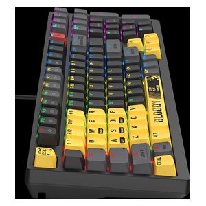  Bloody Wired Keyboard - Titanium Yellow 