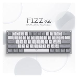 Redragon K617 - Wired Gaming Keyboard - RGB - White