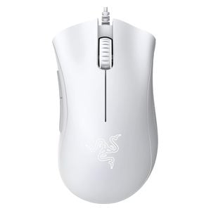  Razer - Wired Mouse - Optical sensor with 6400 DPI resolution - Rubber side grips - White 
