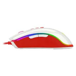  Redragon M711C - Wired Mouse - White Red 