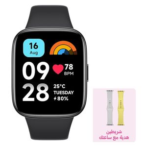  Xiaomi Redmi Watch 3 Active - Black + Strab 