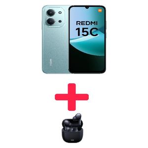 شاومي ريدمي سي 15 - شاشة 6.9 انج, IPS LCD, هيرتز120, - ميديا ​​تيك هيليو G81-ألترا - بطارية بحجم 6000 مللي امبير, سرعة شحن 33 واط + سماعة