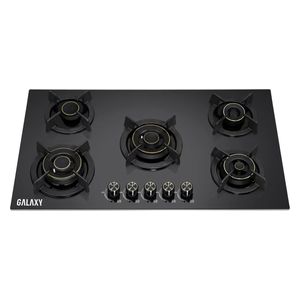  طباخ غاز مدمج كلاكسي - 5 مشاعل - 90 سم -  GAG-95Black - أسود 