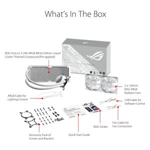 Asus ROG STRIX LC II 240 ARGB - Liquid CPU Cooler 