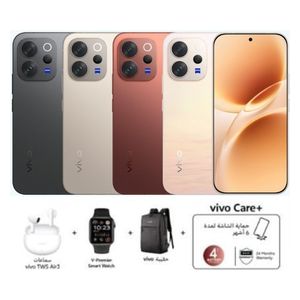 فيفو V70 - دبل سيم - شاشة 6.59 بوصة AMOLED - معالج سناب دراجون 7 الجيل الرابع - بطارية 6500 مللي أمبير بالساعة، شحن 90 واط مع تقنية AI + هدايا مجانية