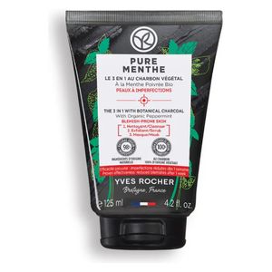  Yves Rocher 3 in1 Chrcoal Black Mud - 125 ml 