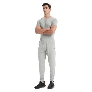  Stylish Bee Sport Jogger for Men, M - Light Grey 