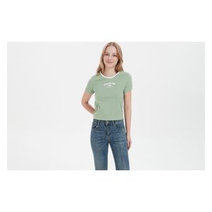 Stylish Bee Cotton Short Sleeve T-shirt - WBTGNL001 - L / Green