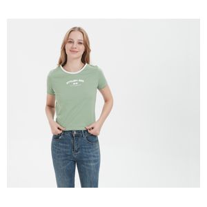  Stylish Bee Cotton Short Sleeve T-shirt - WBTGNXL001 - XL / Green 
