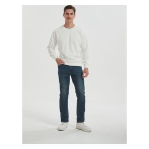 Stylish Bee Jumper for Men, M - White 