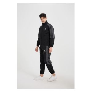  Stylish Bee Tracksuit for Men, L - Black 
