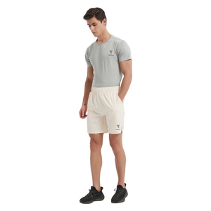  Stylish Bee Core Stride Short for Men, 3XL - Beige 
