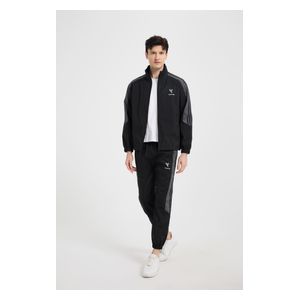  Stylish Bee Tracksuit for Men, XL - Black 