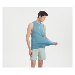 Stylish Bee Legacy Drop Arm Tank T-shirt - MLTBLS001 - S / Blue