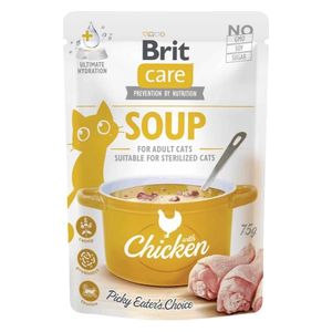  Brit Care Soup with Chicken for Adult and Sterilized Cats - 75g 