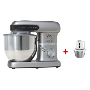  عجانة فايو - v100-10L - رمادي فاتح + مفرمة فيو - B01 - 400 - ابيض 