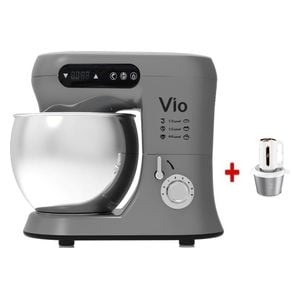  Vio V103-5L - Bowl Mixer - Gray + Vio B02-2L - Chopper - White 
