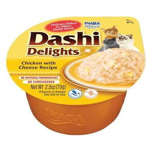  Inaba Dashi Delights Chicken with Cheese Recipe Wet Cat Food - 70g 