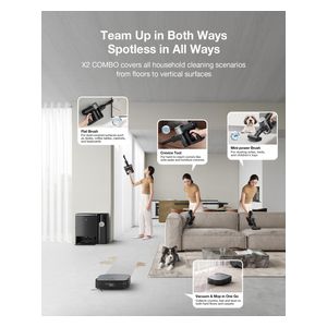  Ecovacs Deebot-X2-COMBO - Robot Vacuum Cleaner - Black 