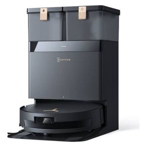 مكنسة كهربائية روبوت إيكوفاكس T50 ماكس برو أومني - تنظيف بالذكاء الاصطناعي - 3 أنماط تنظيف - ممسحة متحركة - بطارية 6400 مللي أمبير - قوة شفط 18500 باسكال - أسود