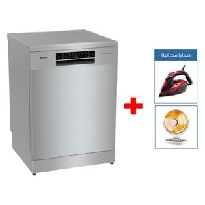  Gorenje GS693C60XUVAD - 16 Sets - Dishwasher - Silver + Steam Iron + Carbon Heater 
