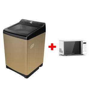  Hisense WT3T1723UC - 17Kg - Top Loading Washing Machine - Gold + Microwave 