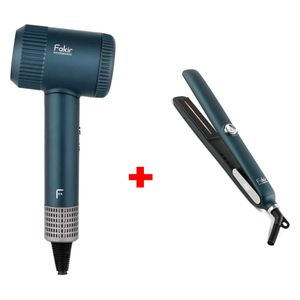 Fakir SAPPHIRE LUXE - Hair Dryer - Navy + Fakir SAPPHIRE LUXE STEAM - Hair Straightener - Navy