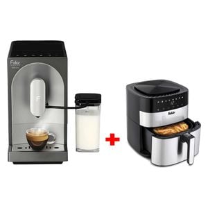  Fakir Vkm6018 - Espresso Makers - Black + Fakir Uno-Chefry - Air Fryer - Silver 