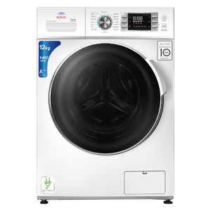  Sonic SN-120-S - 12Kg - 1400RPM - Front Loading Washing Machine - White 
