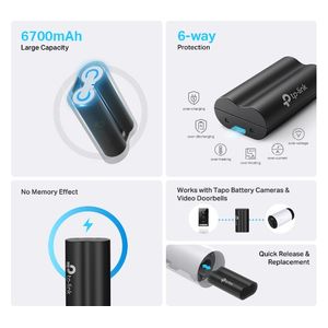  TP-LINKA Tapo A100 - Battery Pack - 6700mAh - Rechargeable 