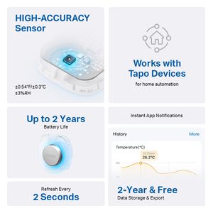  TP-LINK Tapo T310 - Smart Temperature and Humidity Monitor 
