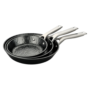  Embleme EM FKH1 - High Quality 3 Piece Non Stick Frying Pan Set - Black 