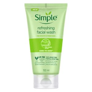  Simple Refreshing Facial Wash Gel , 150 ml 