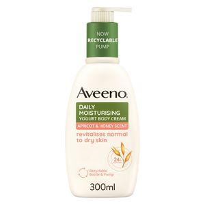  Aveeno Daily Moisturising Yogurt Apricot & Honey Body Cream, 300ml 