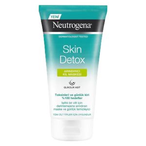  ماسك غسول الطين 2 في 1 من نيوتروجينا للتخلص من سموم البشرة مناسب لجميع انواع البشرة ,150 مل 