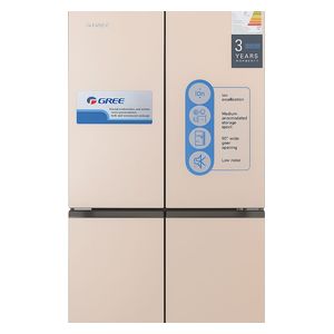 ثلاجة كري ذات التصميم الفرنسي - 23 قدم - BSRF-446PG-GD-9L - ذهبي زجاجي