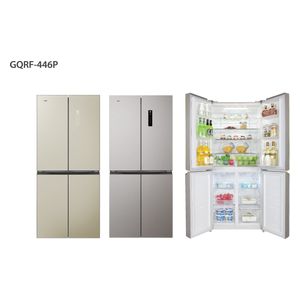 Gree BSRF-446PG-GD-9L - 23ft - French Door Refrigerator - Gold Glass