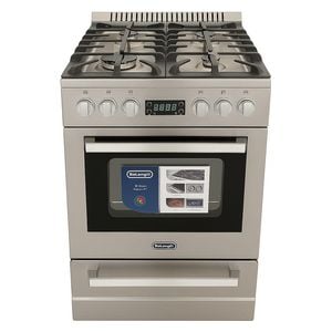 Delonghi Gas Cooker - 60x60 - 4 Burners - Stainless Steel