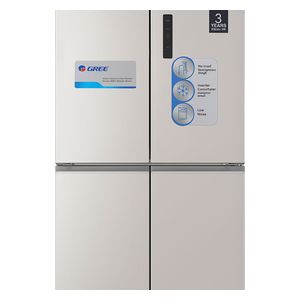 ثلاجة كري ذات التصميم الفرنسي - 23 قدم - GQRF-446P-SV - سلفر