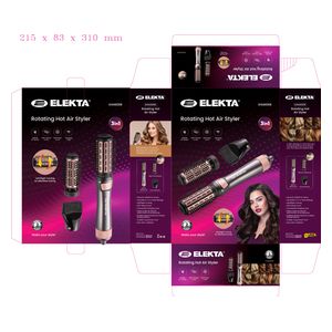 Elekta Hair Brushe - EHS4000R - Grey