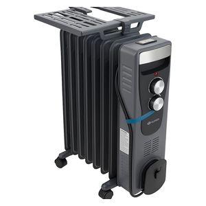 Elekta EOR1100 - Oil-filled Radiator Heater - 11 Fins - Gray