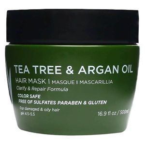  لوسيتا قناع بزيت شجرة الشاي وزيت الأرجان - علاج مغذي للشعر - 500 مل 