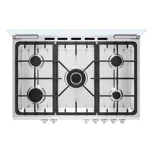  LG FA415RMA- 5 Burners - Gas Cooker - Silver 