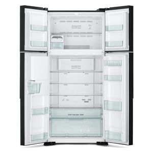  Hitachi RW760GBK - 20ft - French Door Refrigerator - Glass Black 